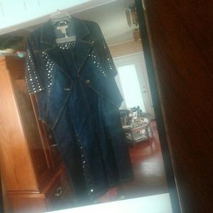 Denim skirt and dress